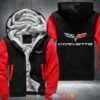 Chevrolet Corvette Red Fleece Jacket