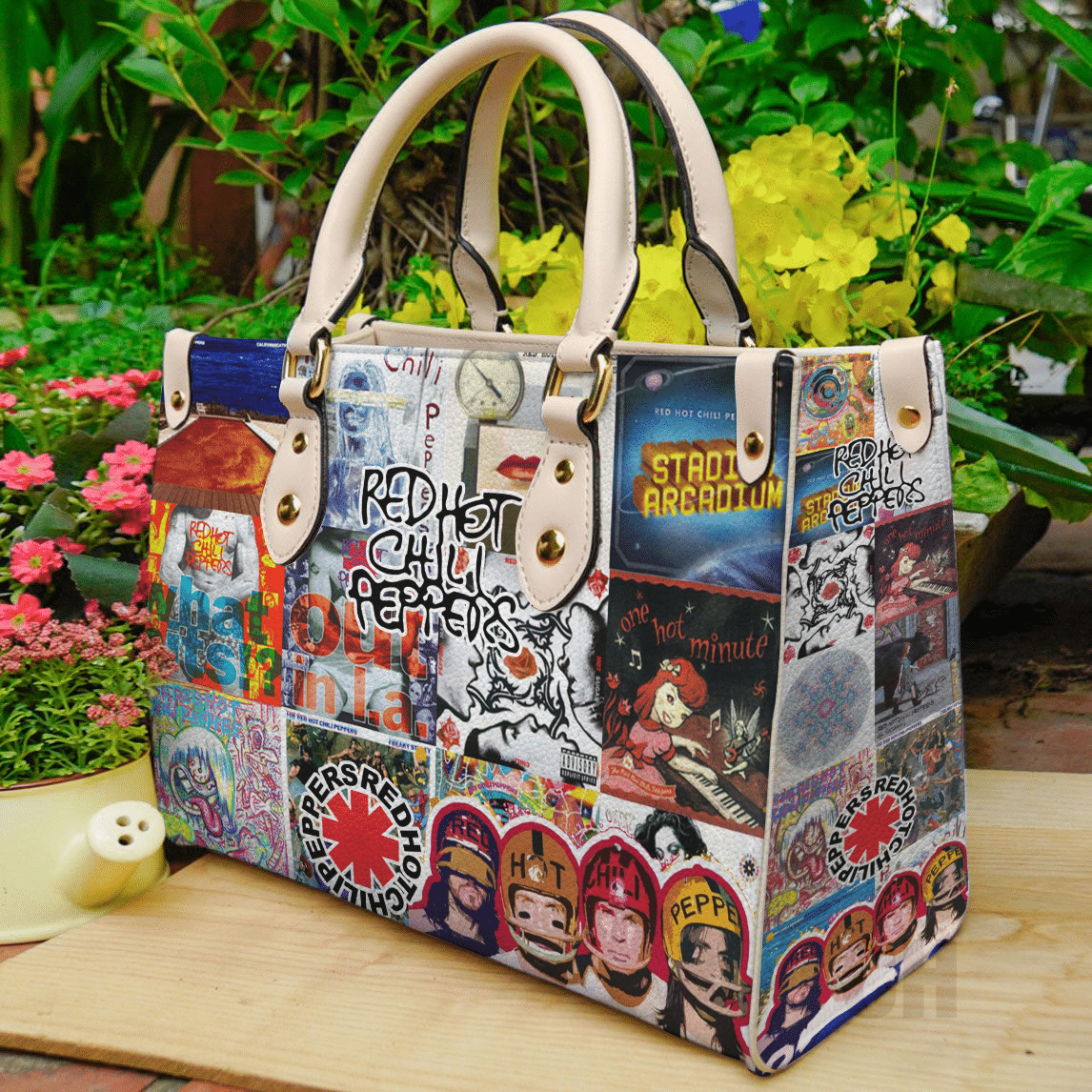 Red Hot Chili Peppers Lover Leather Handbag 1 Red Hot Chili Peppers Lover Leather Handbag