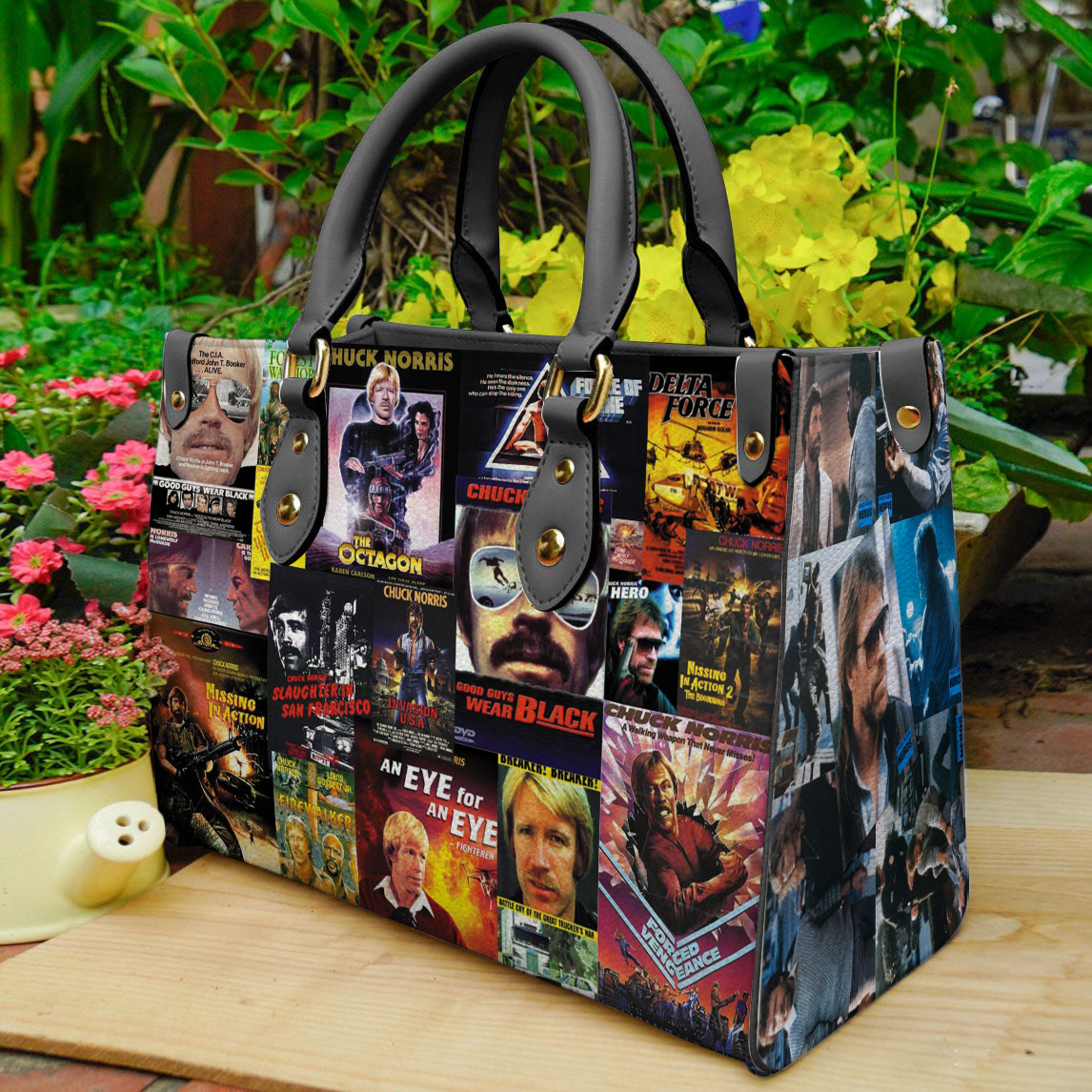 Chuck Norris Leather Handbag 1 Chuck Norris Leather Handbag