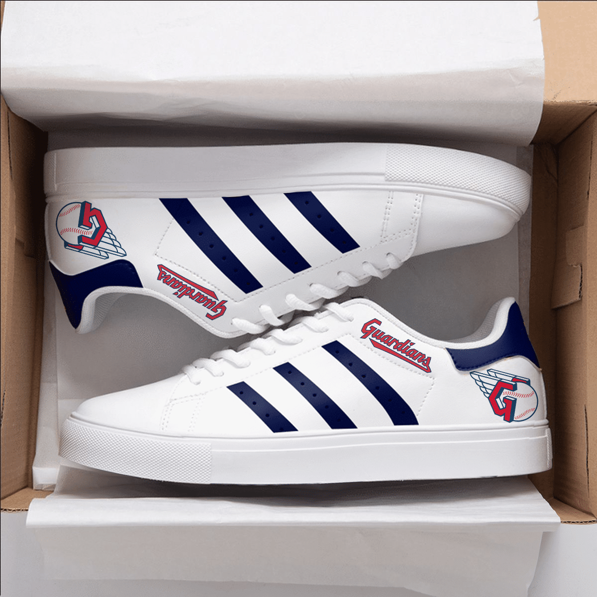 Cleveland Guardians Stan Smith Shoes 1 Cleveland Guardians Stan Smith Shoes