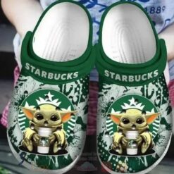 Starbucks Coffee Baby Yoda Soft Clogs