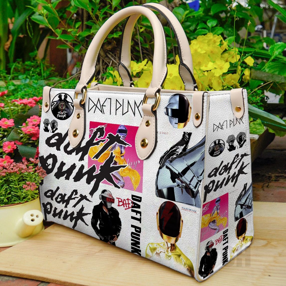 Daft Punk Leather Handbag 1 Daft Punk Leather Handbag