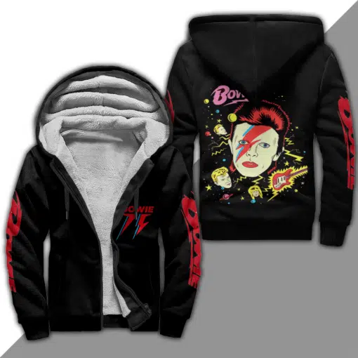 David Bowie Fleece Jacket 1 David Bowie Fleece Jacket
