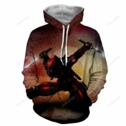 Deadpool Hoodie Zip Hoodie 3D