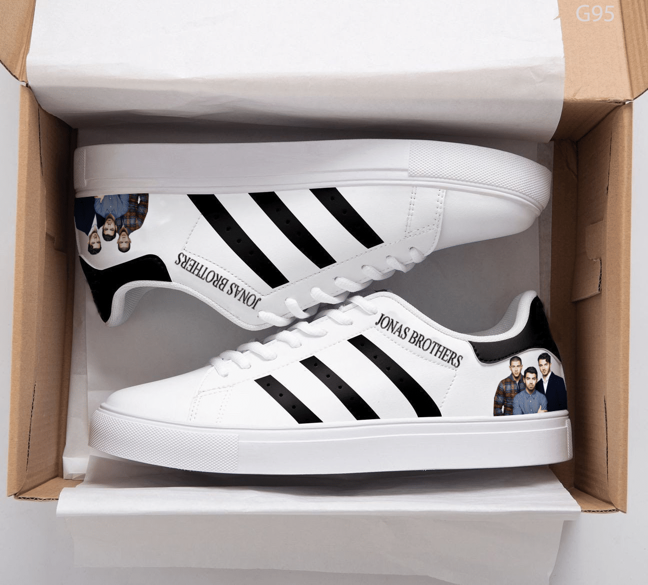 Jonas Brothers Stan Smith Shoes 1 Jonas Brothers Stan Smith Shoes