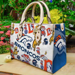 Denver Broncos 3 Leather Handbag