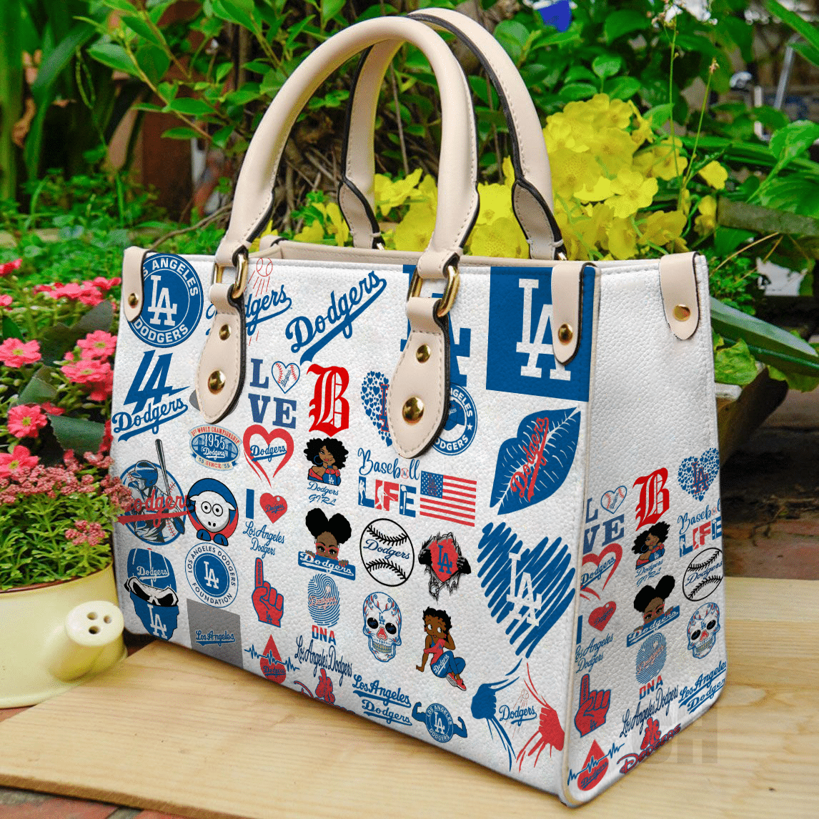Los Angeles Dodgers Lover Leather Handbag 1 Los Angeles Dodgers Lover Leather Handbag