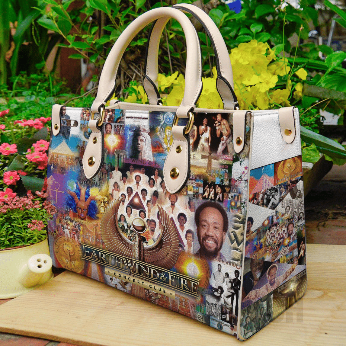 Earth, Wind & Fire Leather Handbag 1 Earth, Wind & Fire Leather Handbag