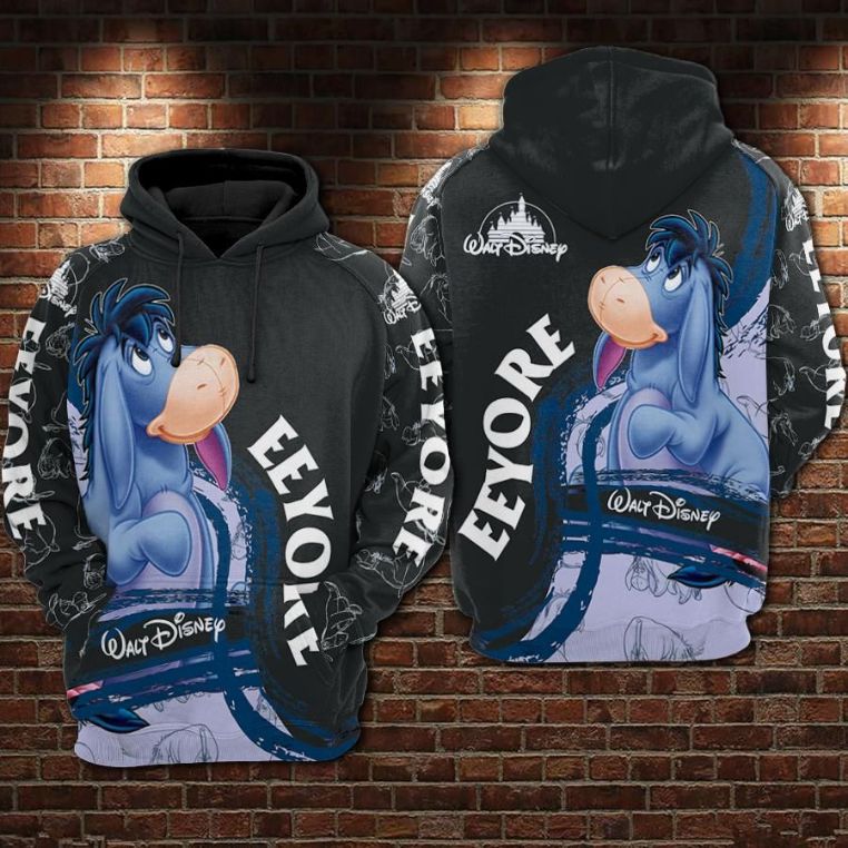 Eeyore 1 Hoodie Zip Hoodie 3D 1 Eeyore 1 Hoodie Zip Hoodie 3D