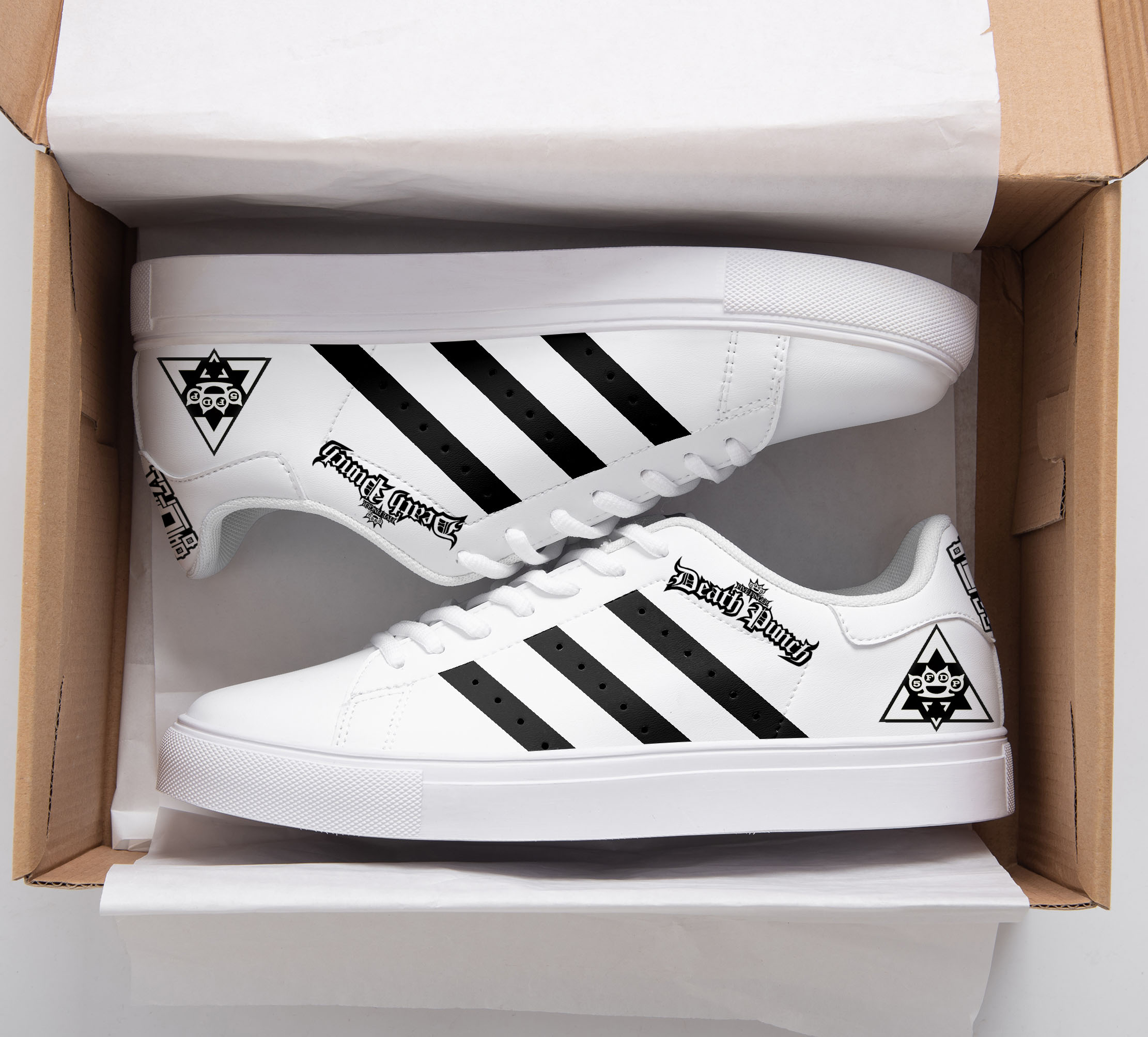 Five Finger Death Punch Stan Smith Shoes 1 Five Finger Death Punch Stan Smith Shoes