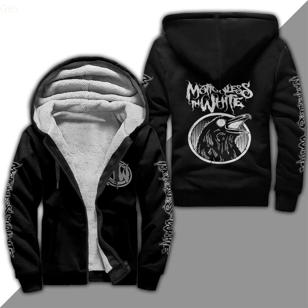 Motionless In White 01a Fleece Jacket 1 Motionless In White 01a Fleece Jacket