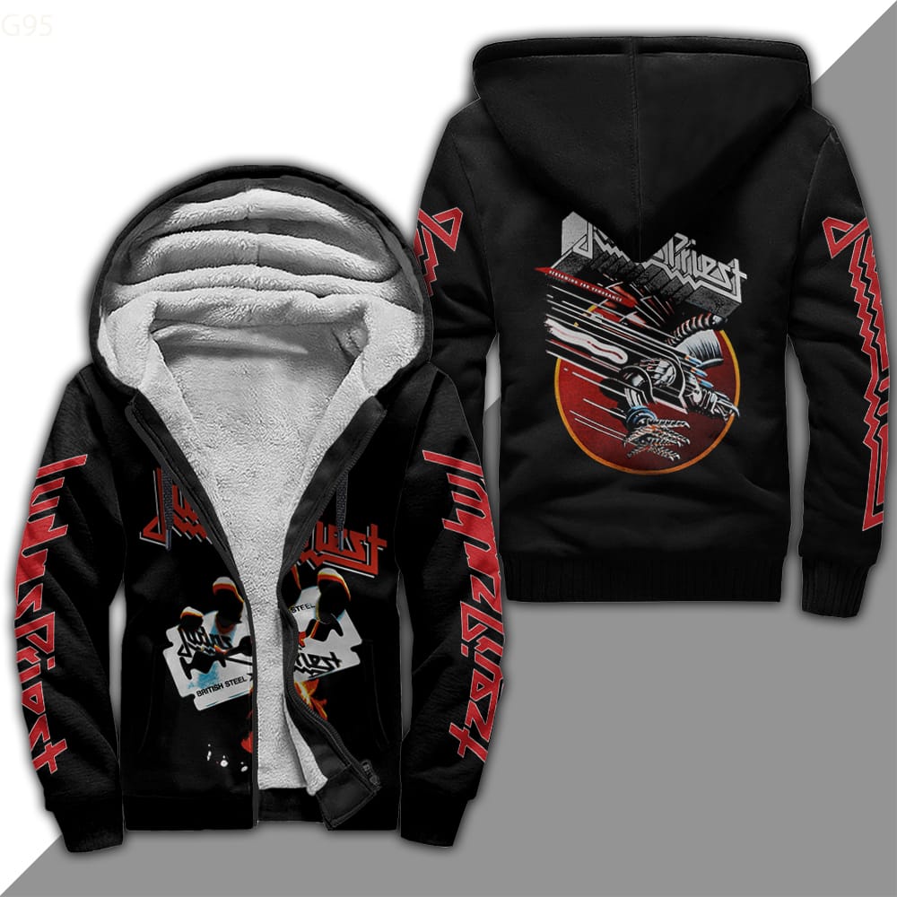 Judas Priest Fleece Jacket 1 Judas Priest Fleece Jacket