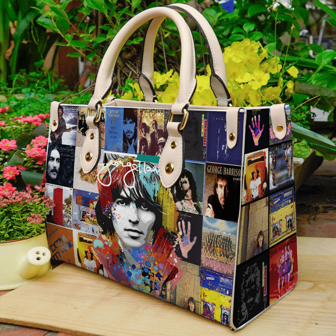 George Harrison Leather Handbag 1 George Harrison Leather Handbag