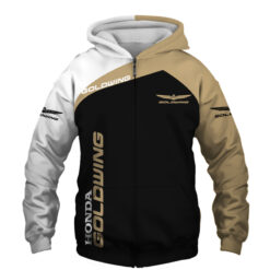 Gold Wing Love Hoodie Zip Hoodie 3D