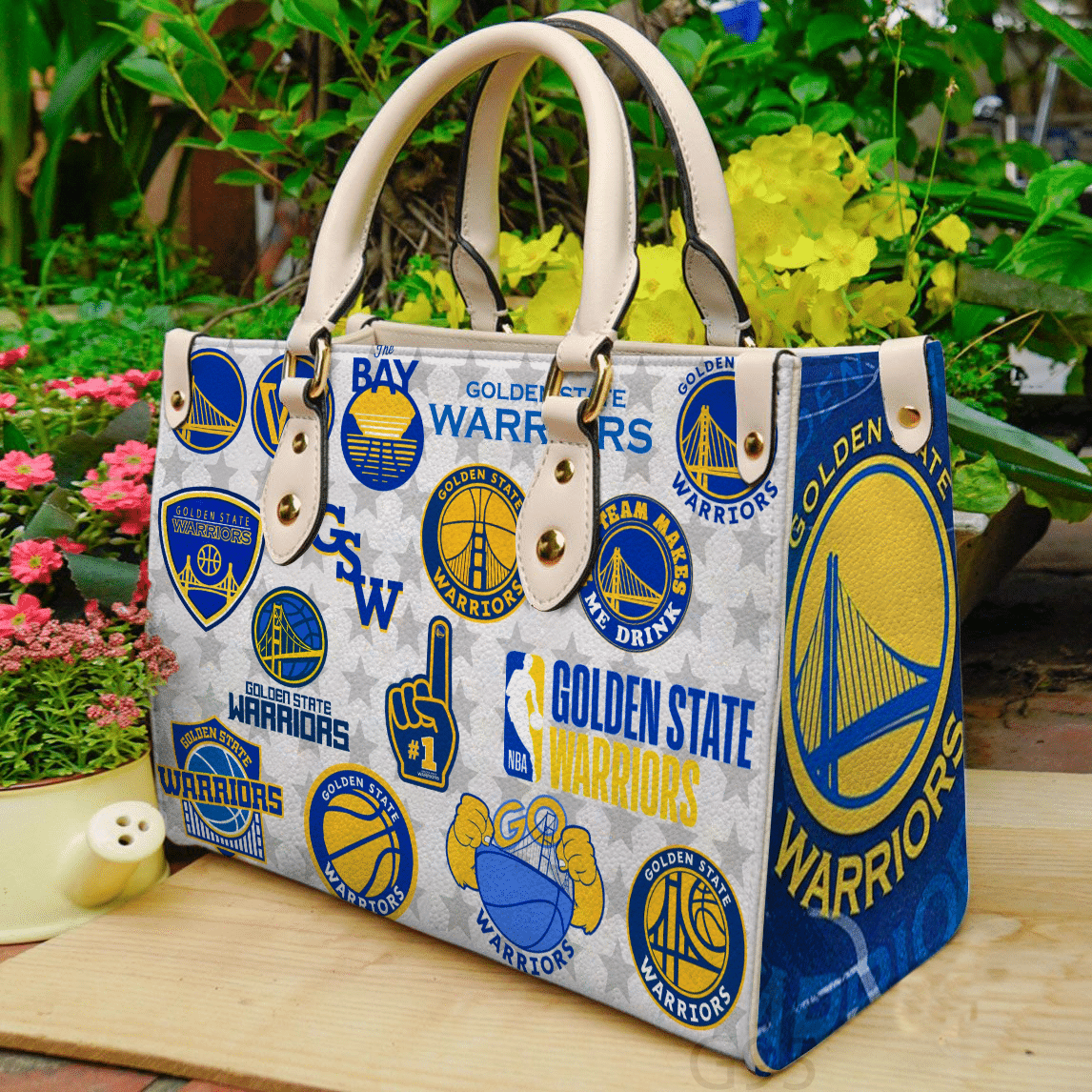 Golden State Warriors Leather Handbag 1 Golden State Warriors Leather Handbag
