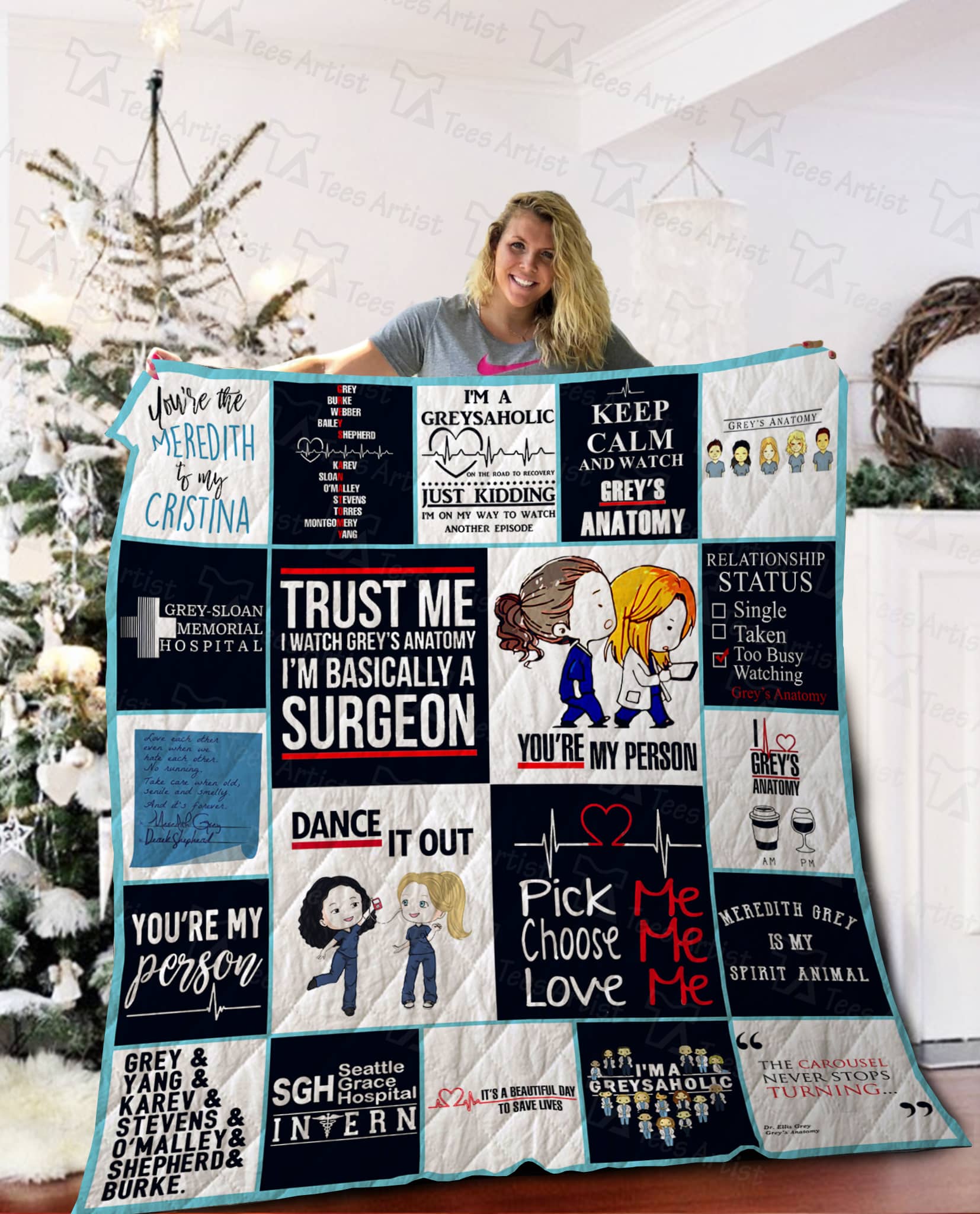 Grey’s Anatomy Lover Blanket 1 Grey’s Anatomy Lover Blanket