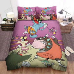 Oggy And Cockroaches Bedding Set