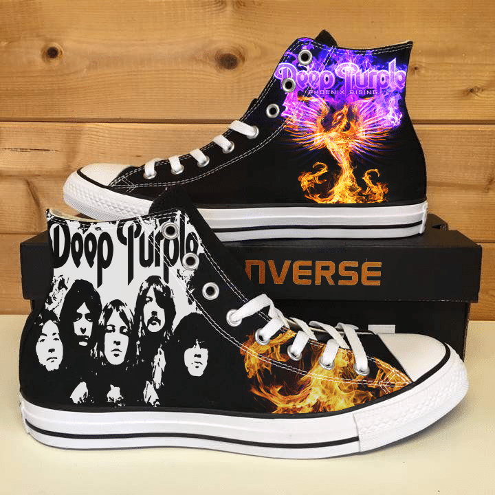 Deep Purple High Top Shoes 1 Deep Purple High Top Shoes