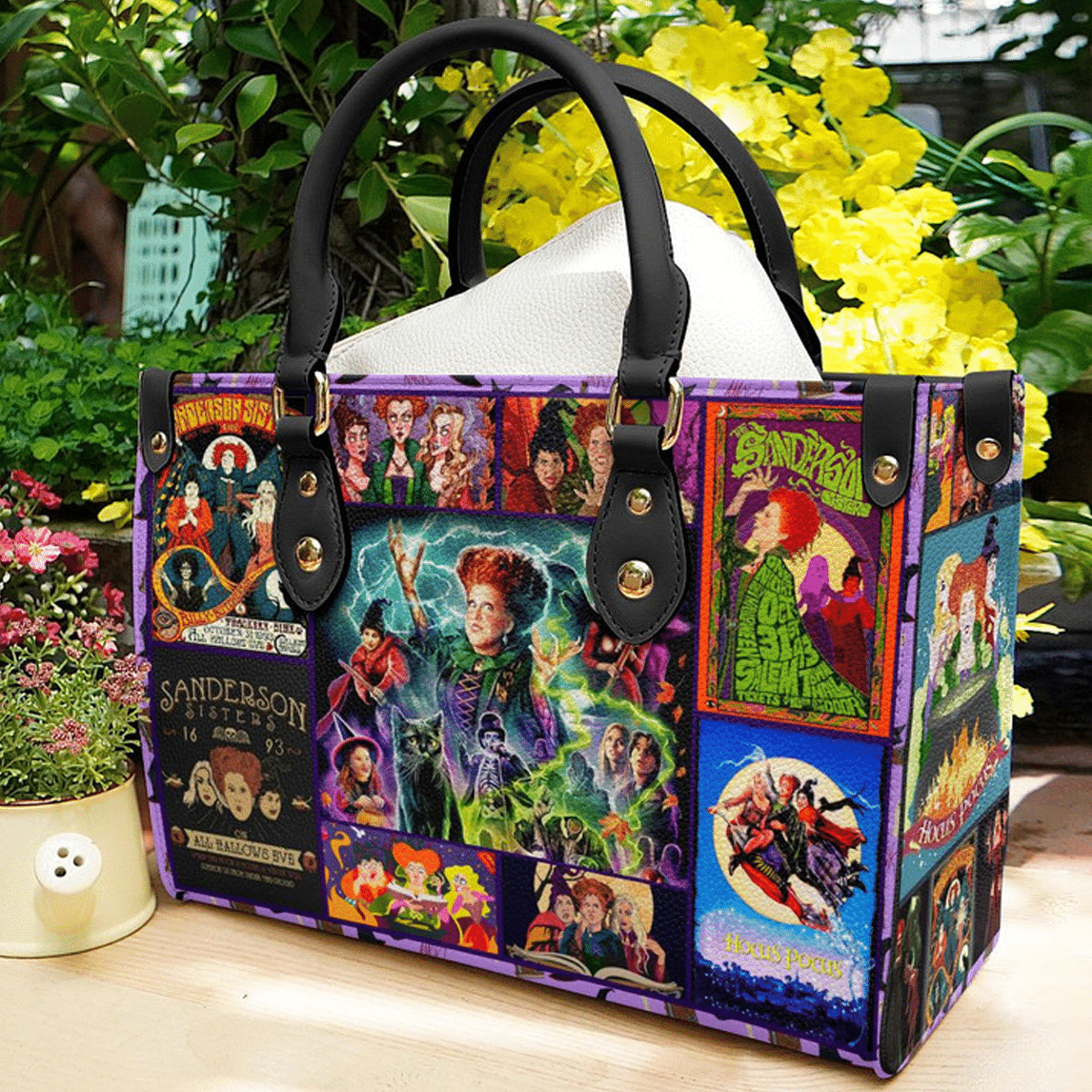 Hocus Pocus Lover Leather Handbag 1 Hocus Pocus Lover Leather Handbag