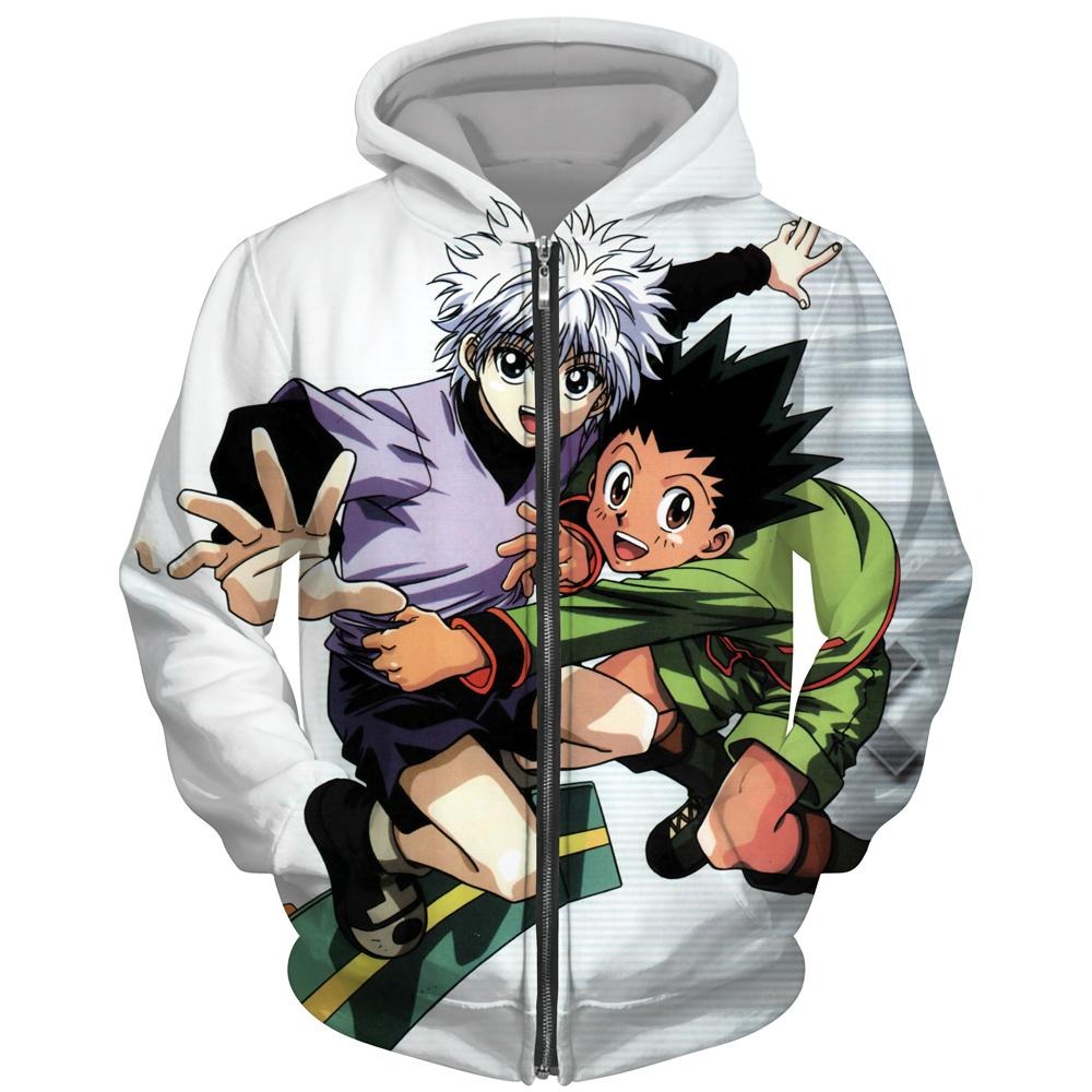 Hunter X Hunter Hoodie Zip Hoodie 3D 1 Hunter X Hunter Hoodie Zip Hoodie 3D