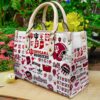 Indiana Hoosiers Leather Handbag
