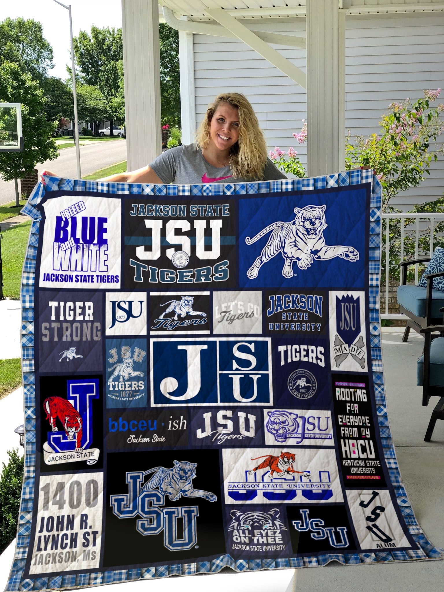 Jackson State Tigers Blanket 1 Jackson State Tigers Blanket