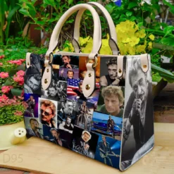 Johnny Hallyday Leather Handbag
