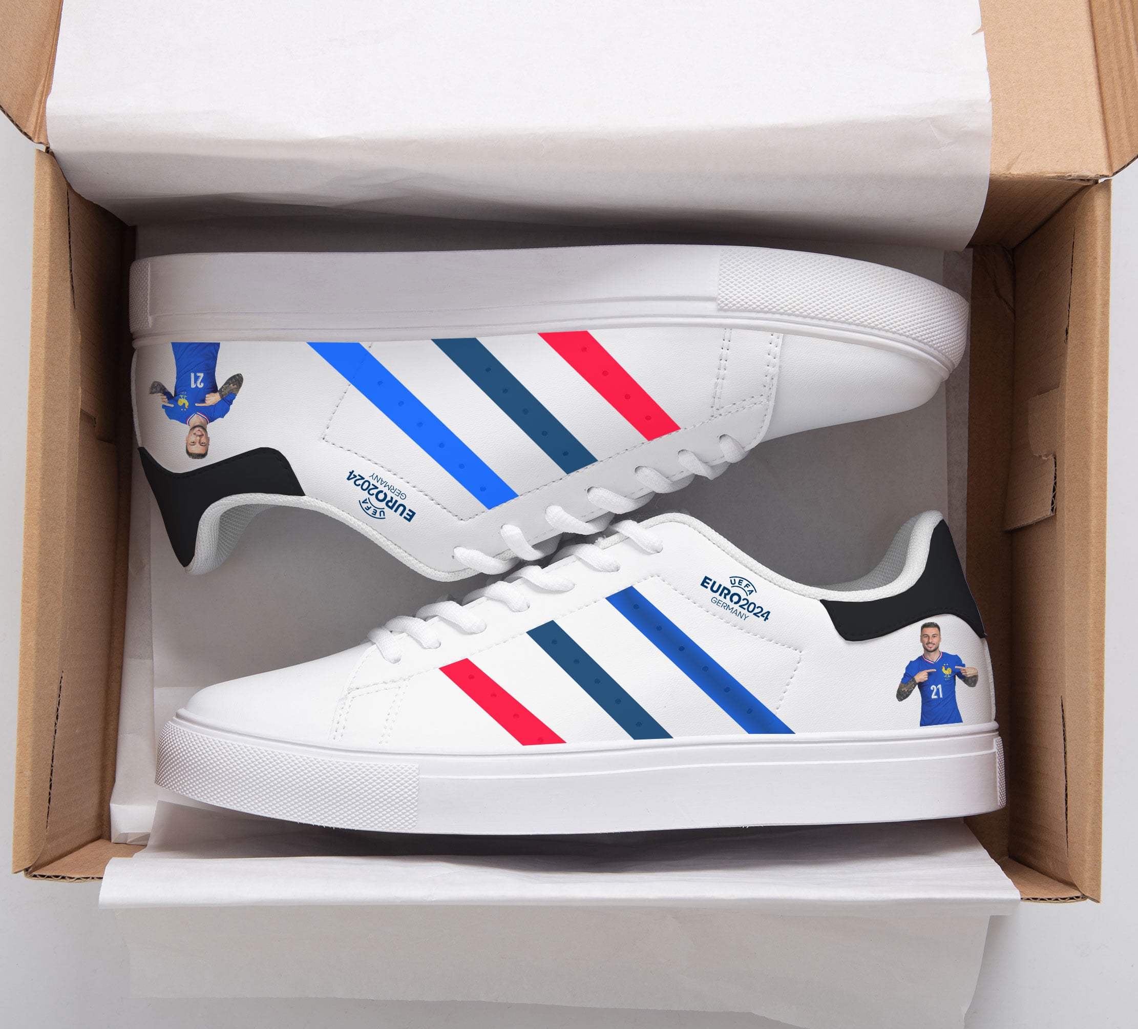 Jonathan Clauss UEFA EURO 2024 Stan Smith Shoes 1 Jonathan Clauss UEFA EURO 2024 Stan Smith Shoes