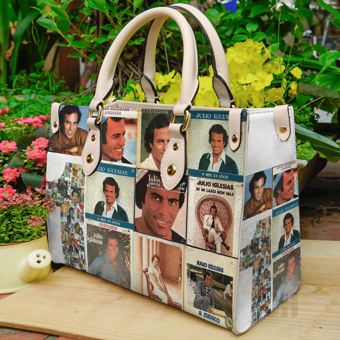 Julio Iglesias Leather Handbag 1 Julio Iglesias Leather Handbag