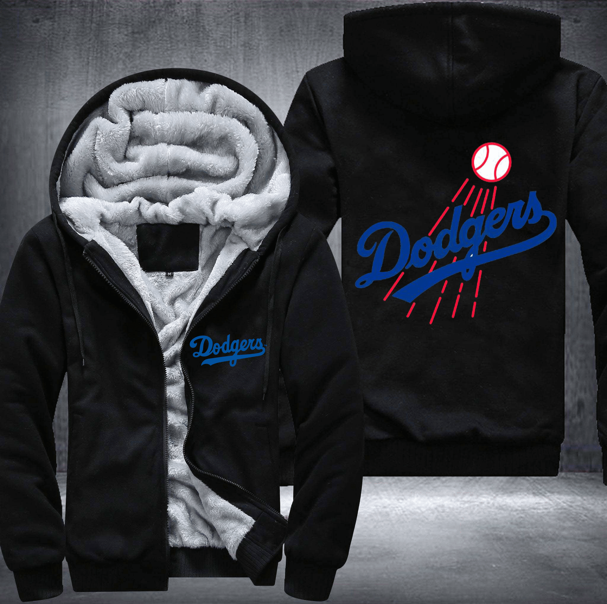 Los Angeles Dodgers Lover Fleece Jacket 1 Los Angeles Dodgers Lover Fleece Jacket
