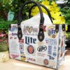 Miller Lite Hand Leather Handbag