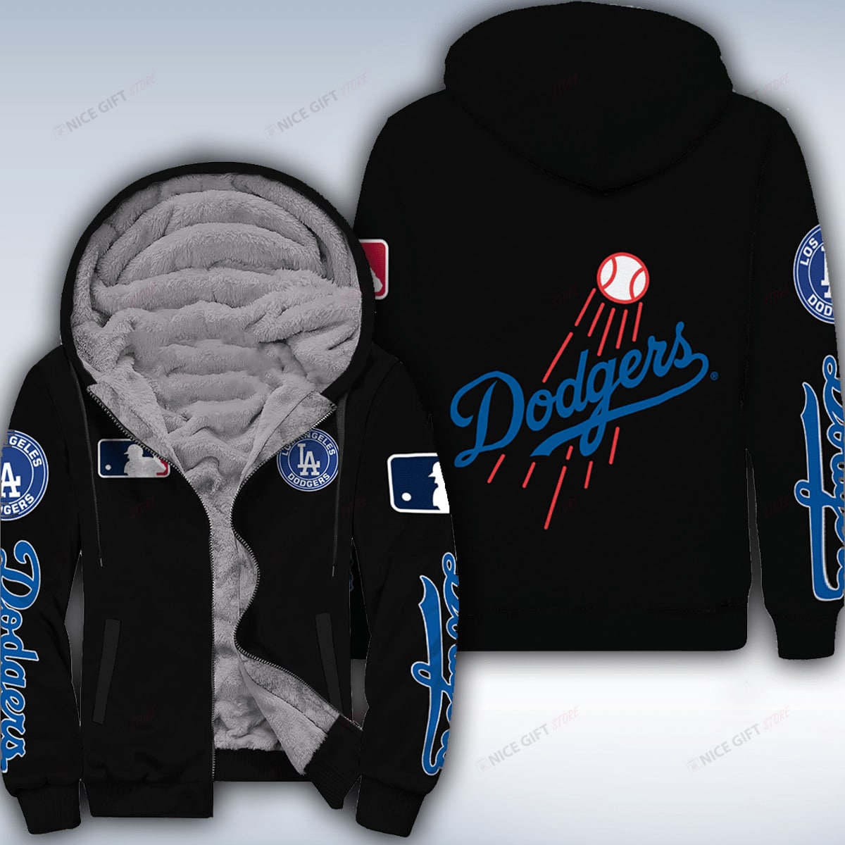 Los Angeles Dodgers A0 Fleece Jacket 1 Los Angeles Dodgers A0 Fleece Jacket