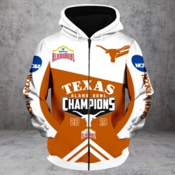 Texas Longhorns Hoodie Zip Hoodie 3D