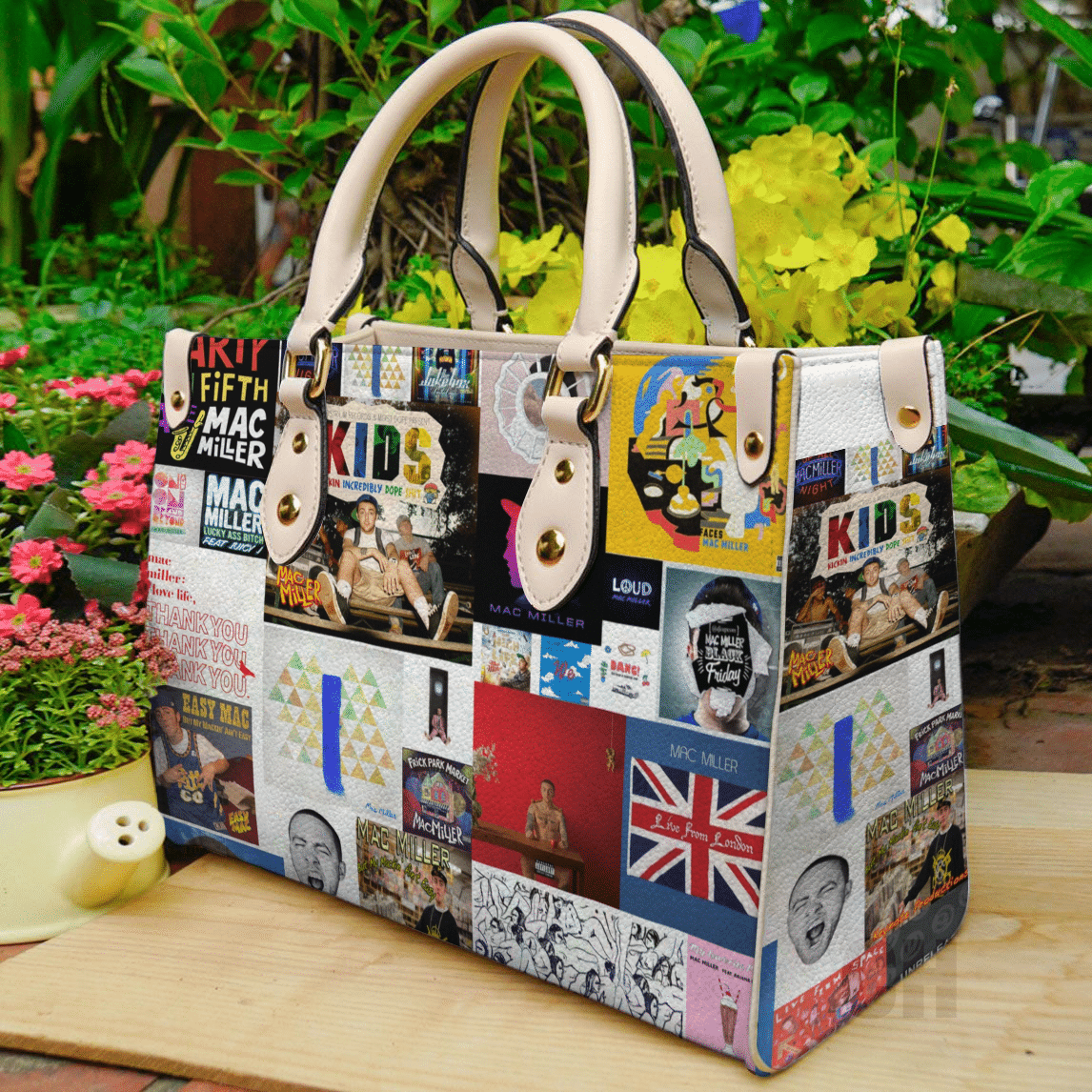Mac Miller Leather Handbag 1 Mac Miller Leather Handbag