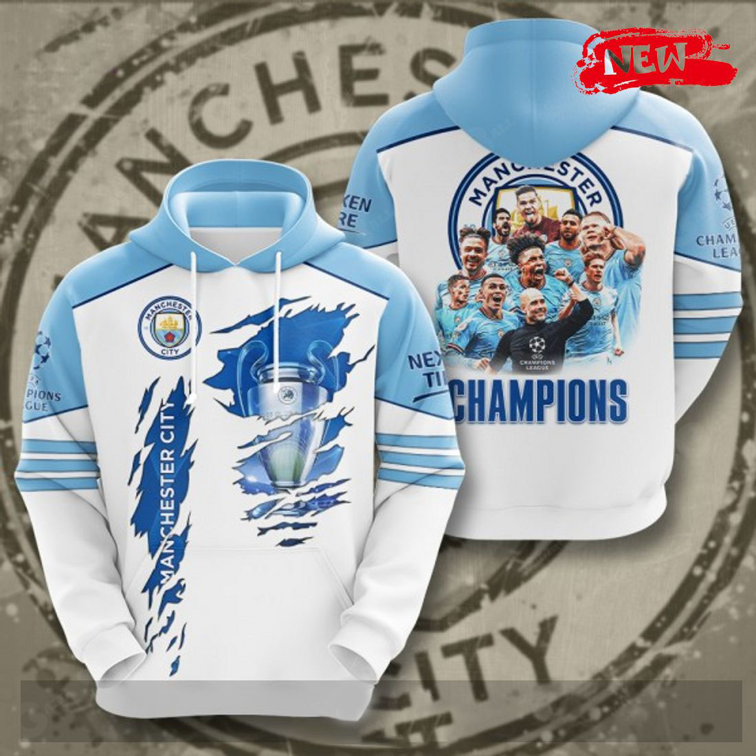 Manchester City 2 Zip Hoodie 1 Manchester City 2 Zip Hoodie