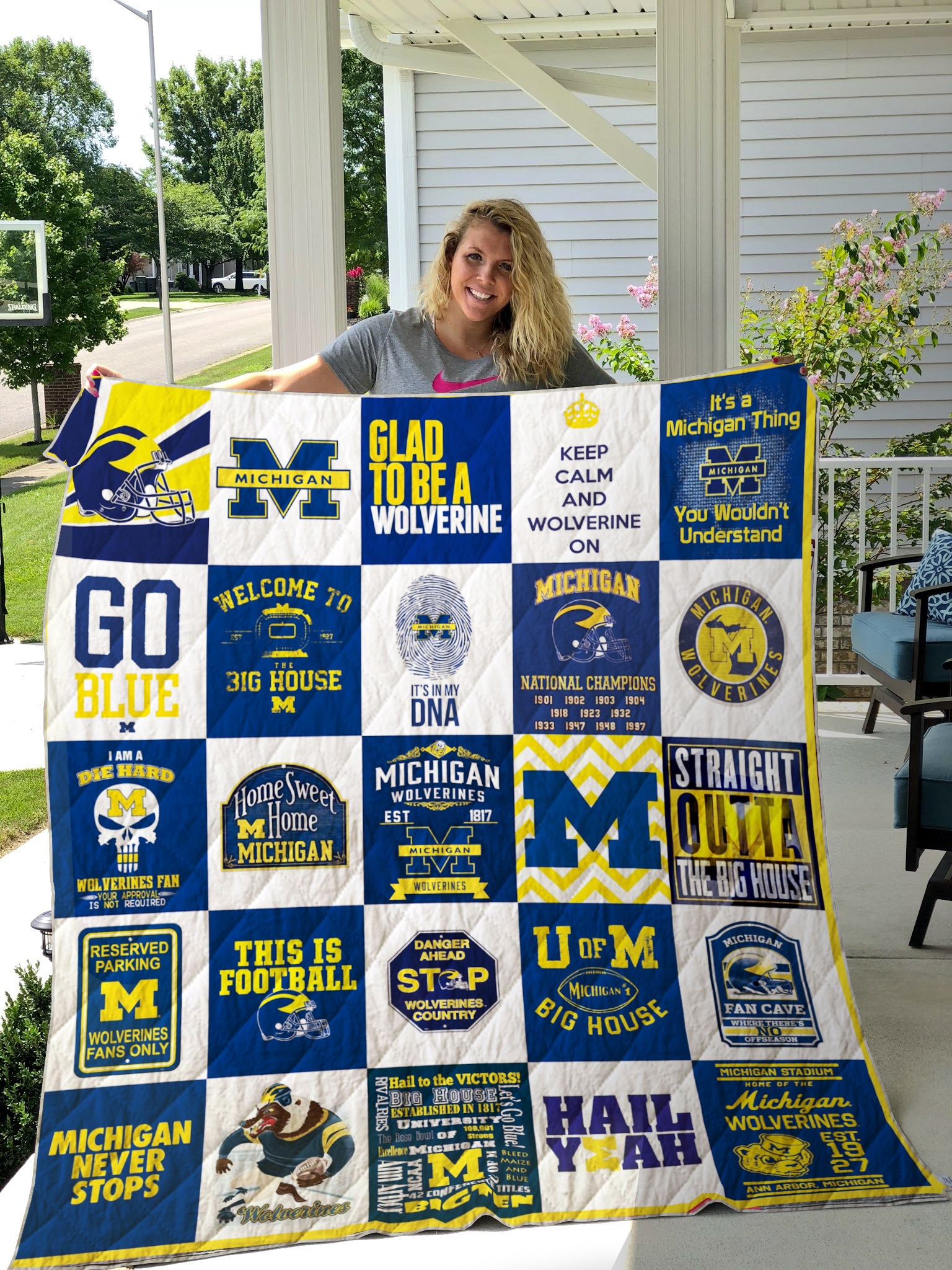 Michigan Wolverines Blanket 1 Michigan Wolverines Blanket