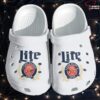 Miller Lite White Lover Soft Clogs