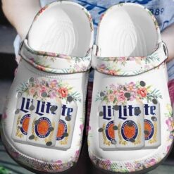 Miller Lite White Lover Soft Clogs