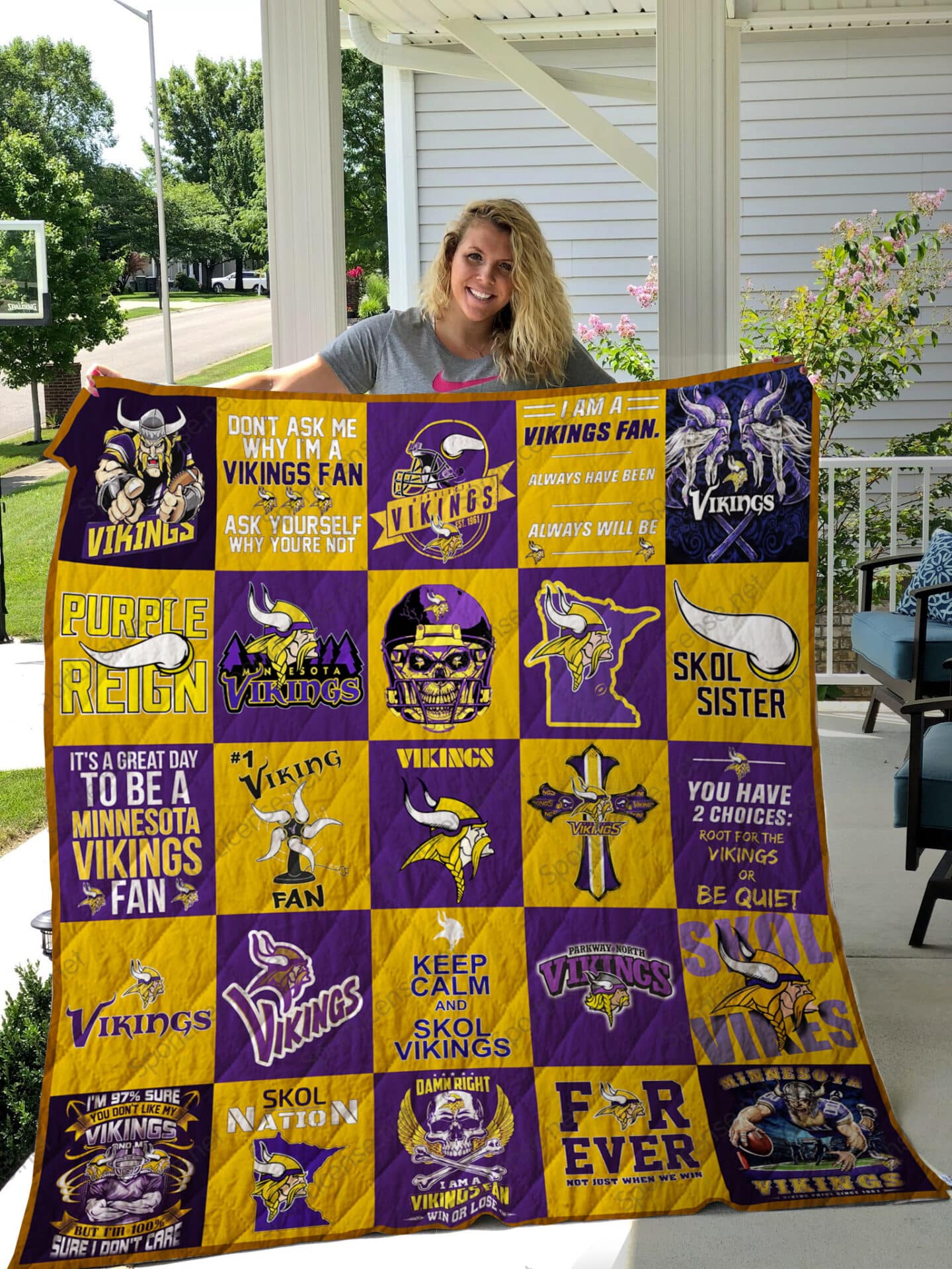 Minnesota Vikings Blanket 1 Minnesota Vikings Blanket