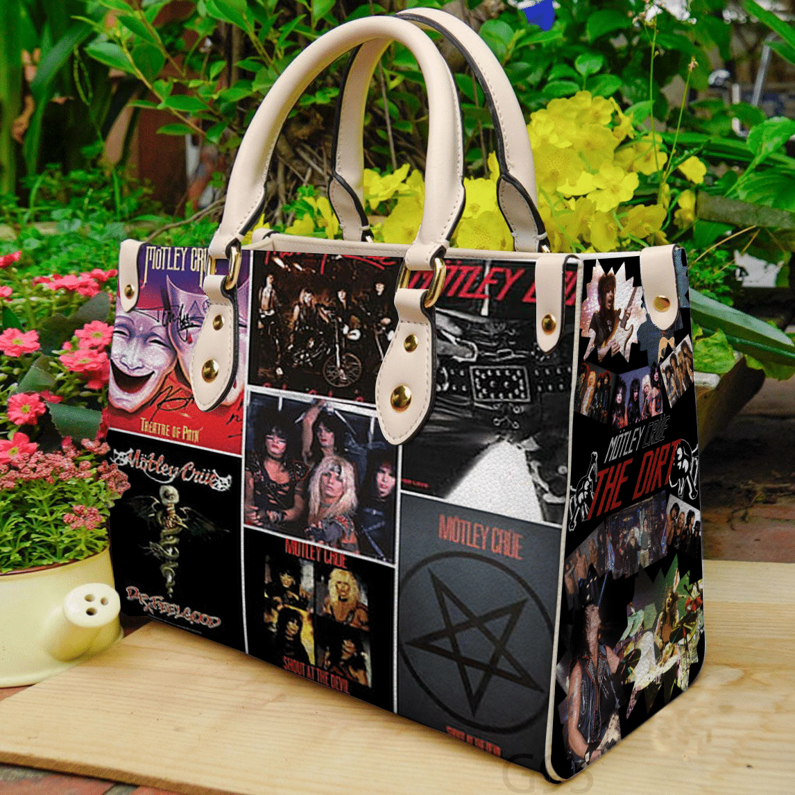Motley Crue Leather Handbag 1 Motley Crue Leather Handbag