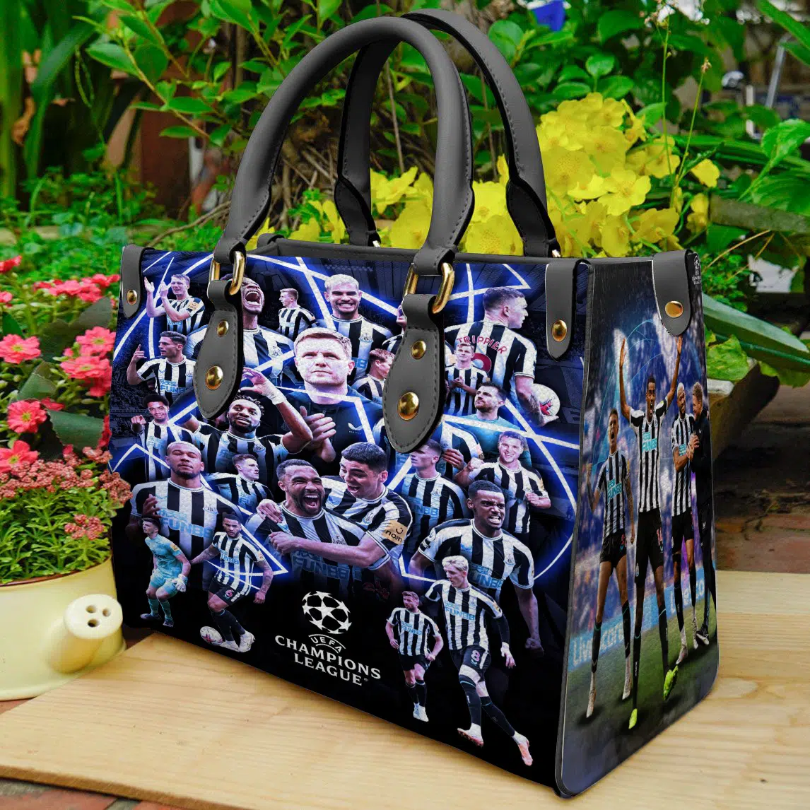 Newcastle United Hand Leather Handbag 1 Newcastle United Hand Leather Handbag
