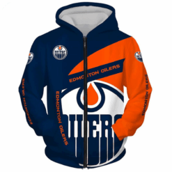 Edmonton Oilers Hoodie Zip Hoodie 3D