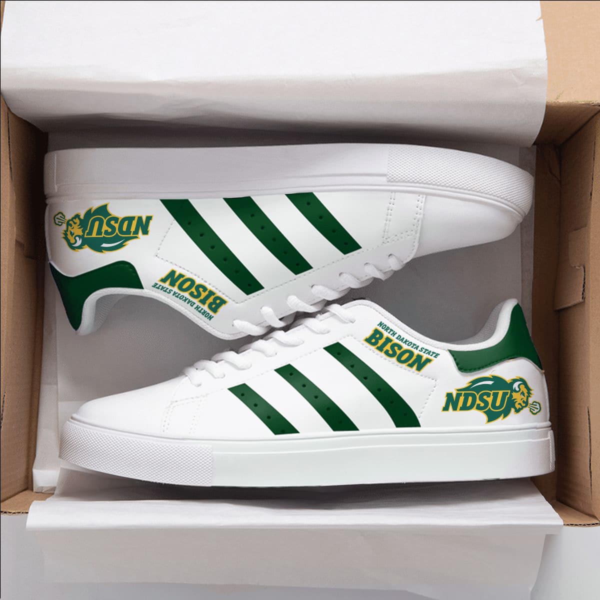 North Dakota State Bison Stan Smith Shoes 1 North Dakota State Bison Stan Smith Shoes