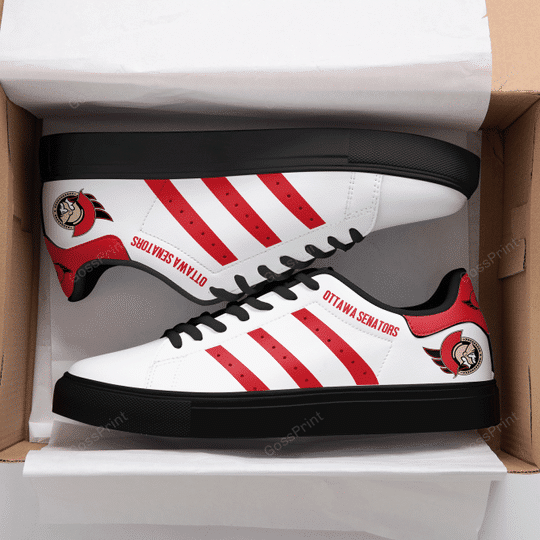 Ottawa Senators Black Stan Smith Shoes 1 Ottawa Senators Black Stan Smith Shoes