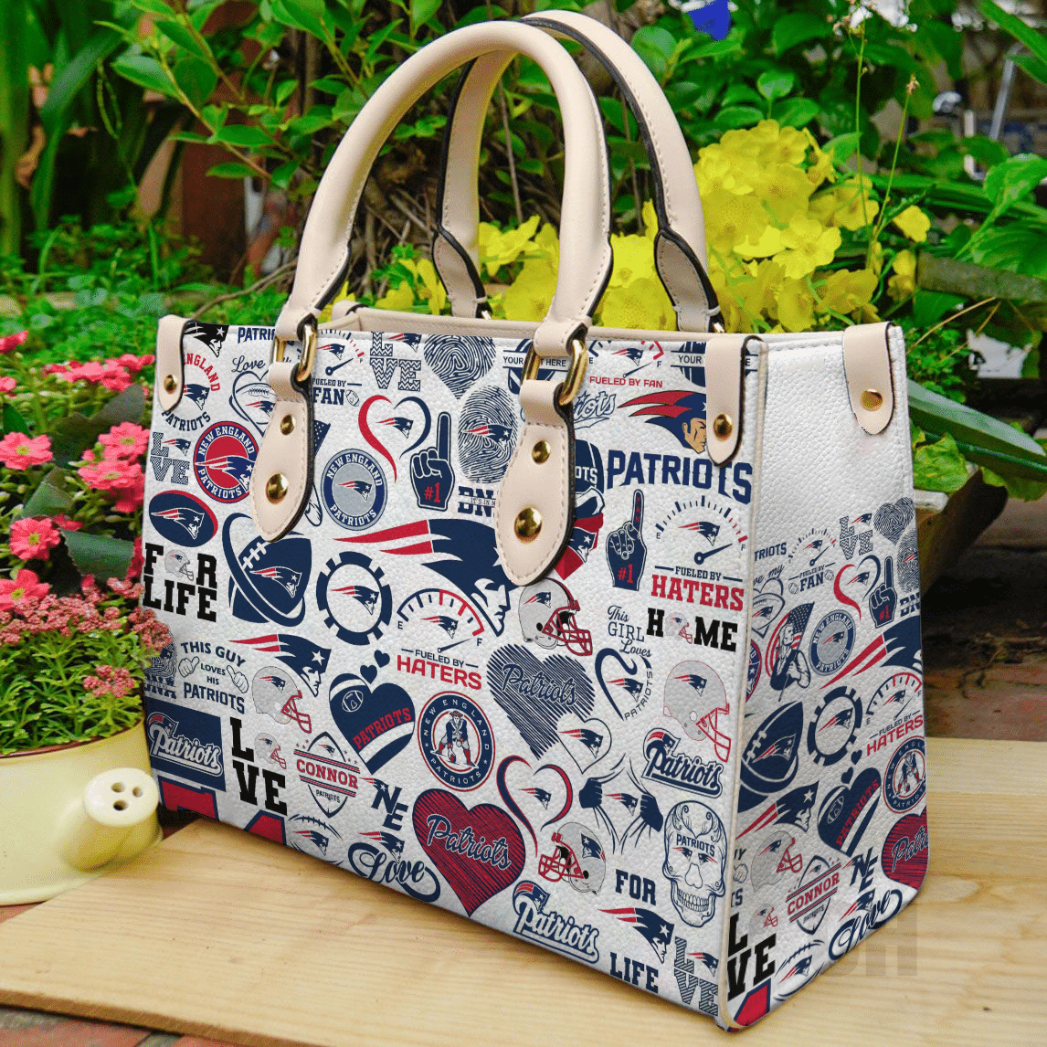 New England Patriots Lover Leather Handbag 1 New England Patriots Lover Leather Handbag