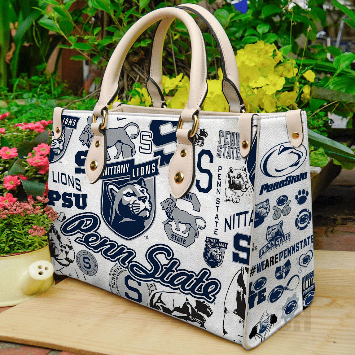 Penn State Nittany Lions Leather Handbag 1 Penn State Nittany Lions Leather Handbag