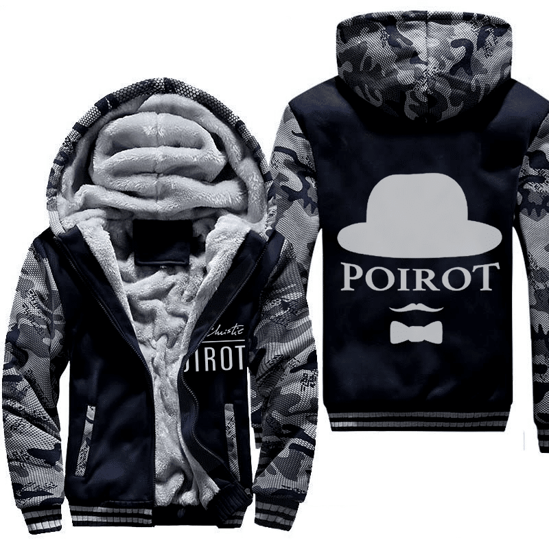 Hercule Poirot Fleece Jacket 1 Hercule Poirot Fleece Jacket