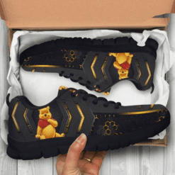 Winnie The Pooh Black Fly Shoes