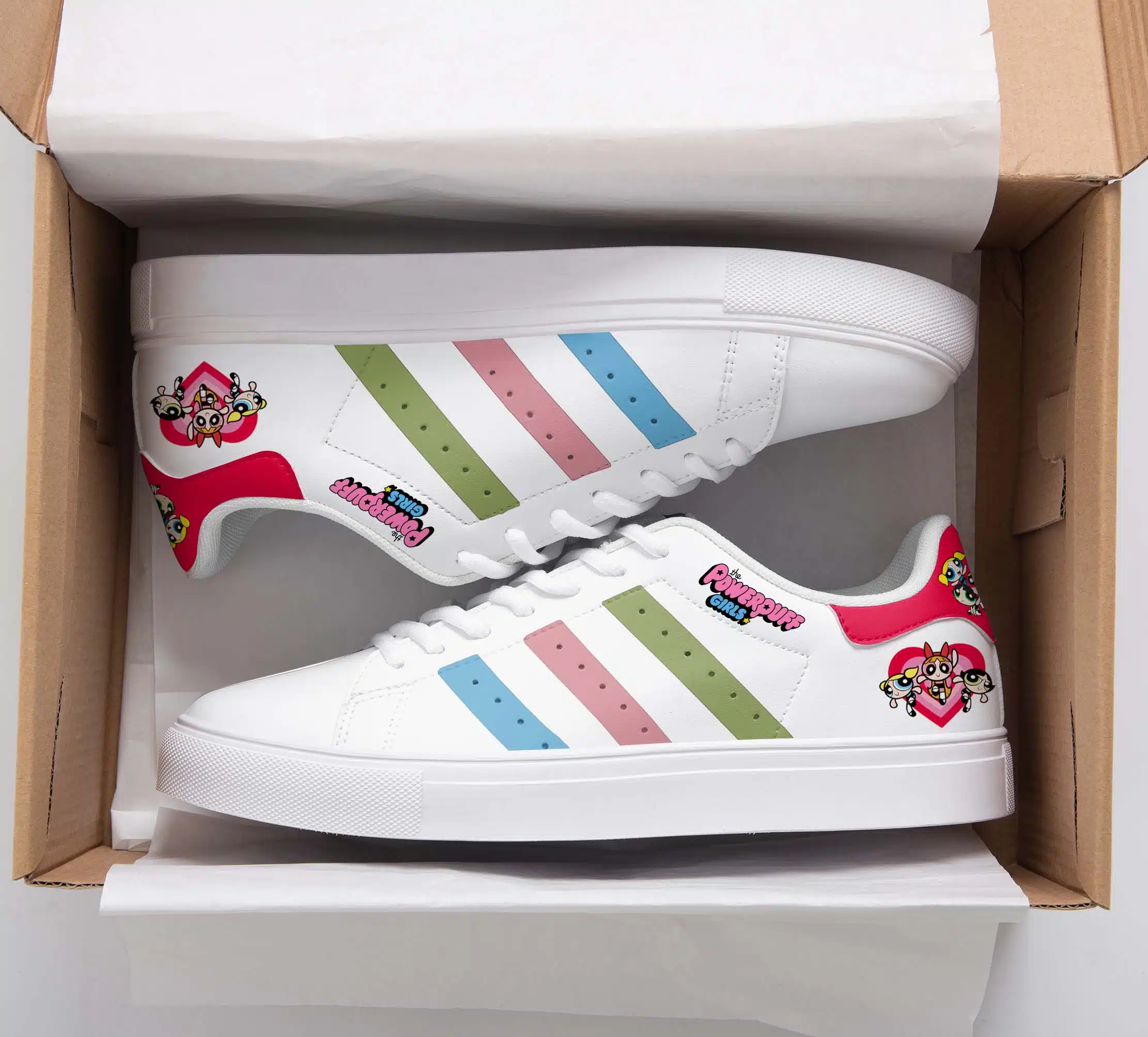 Powerpuff Girls Stan Smith Shoes 1 Powerpuff Girls Stan Smith Shoes