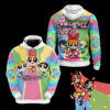 Powerpuff Girls Hoodie Zip Hoodie 3D